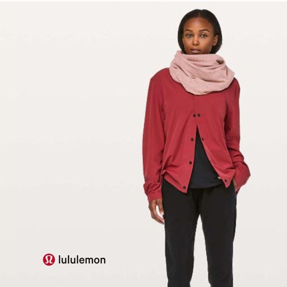 LULULEMON Vinyasa Scarf Rulu Heathered Red Dust